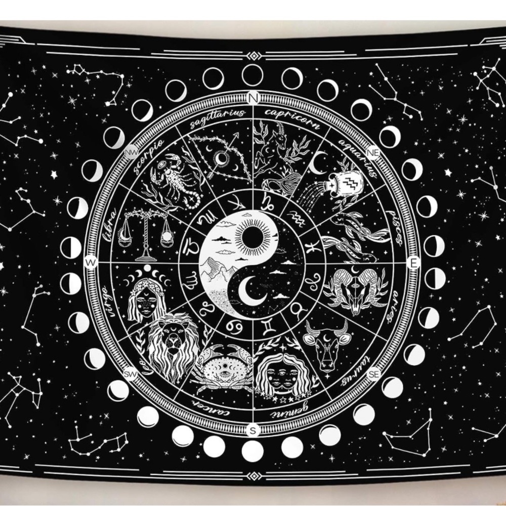 CONSTELLATION ZODIAC SIGN TAPESTRY